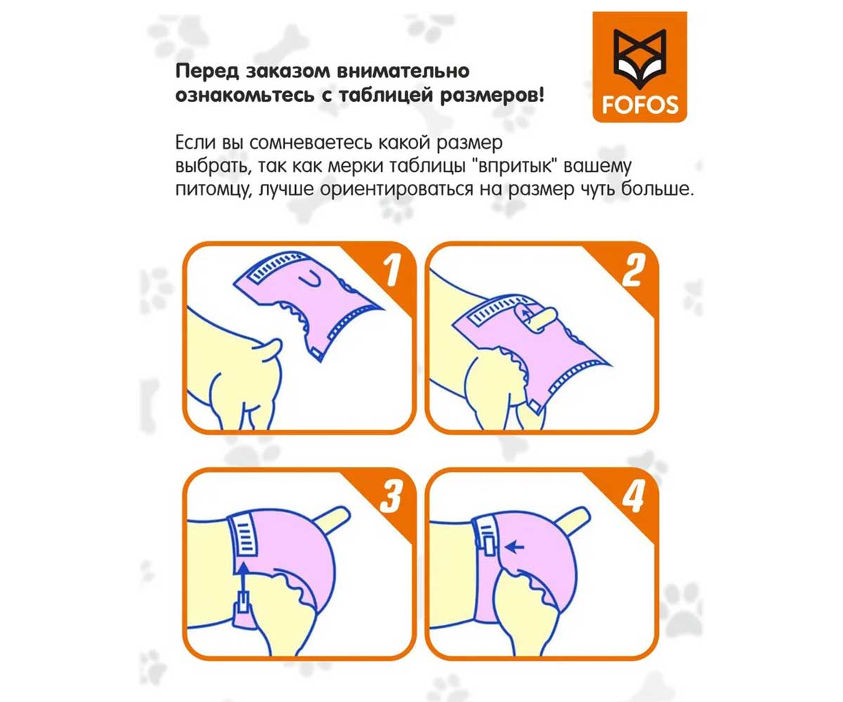 Подгузники Fofos (Фофос) Впитывающие Для Сук Xs 12-20см 20шт Dcf18568