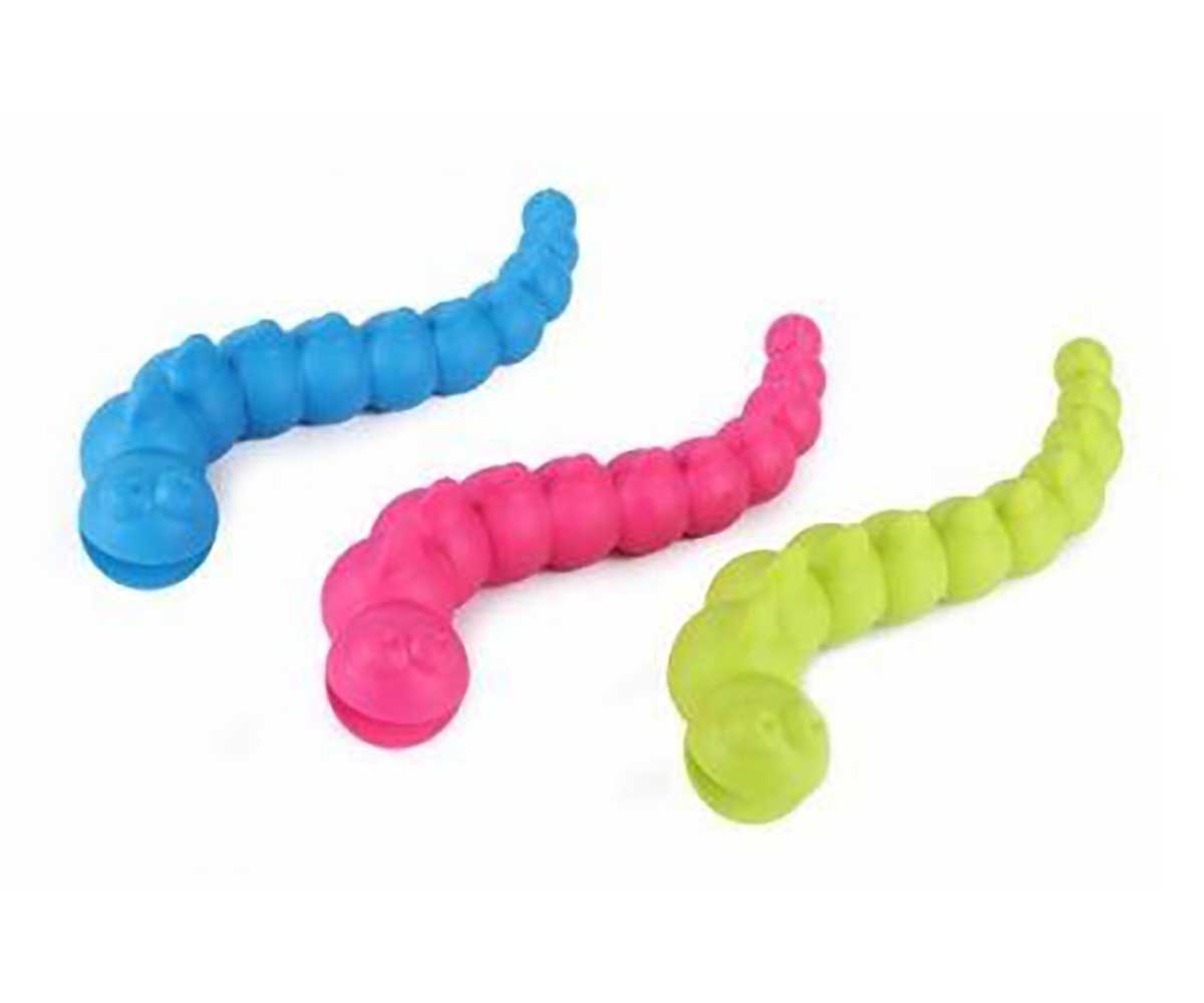Игрушка Nunbell (Нанбелл) Для Собак Гусеница Отверстия Для Корма Tiag7693 18,5*3см