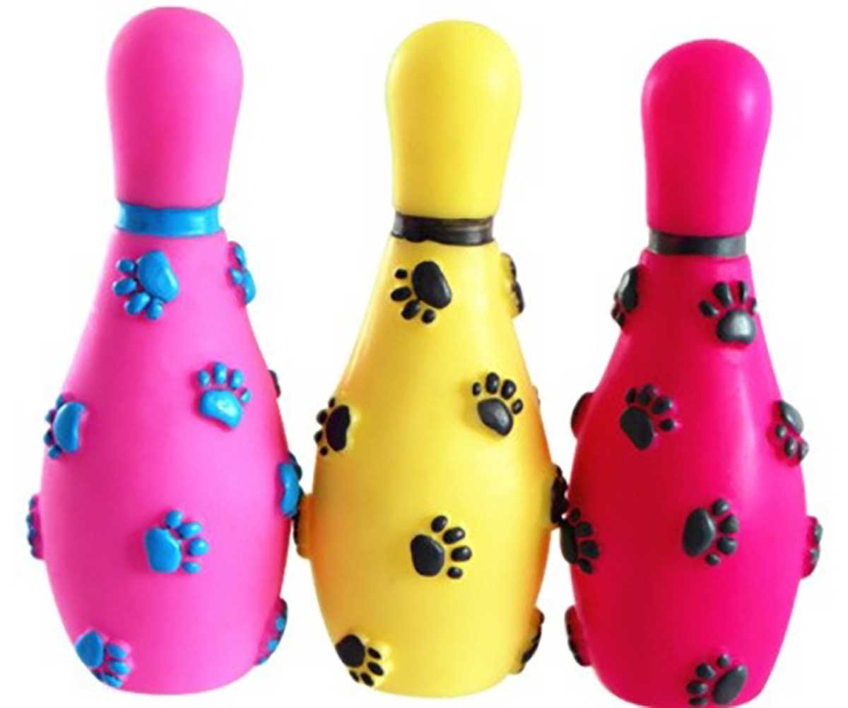 Игрушка-Пищалка Nunbell (Нанбелл) Для Собак Кегля Резина 30919-0168 14,5*5,9см