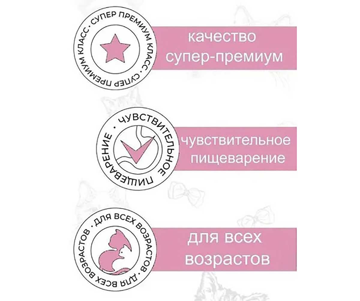 Лечебный Влажный Корм Best Dinner (Бест Диннер) Для Кошек При Заболеваниях ЖКТ Ягненок Кусочки в Соусе Exclusive Gastro Intestinal 85г 7444