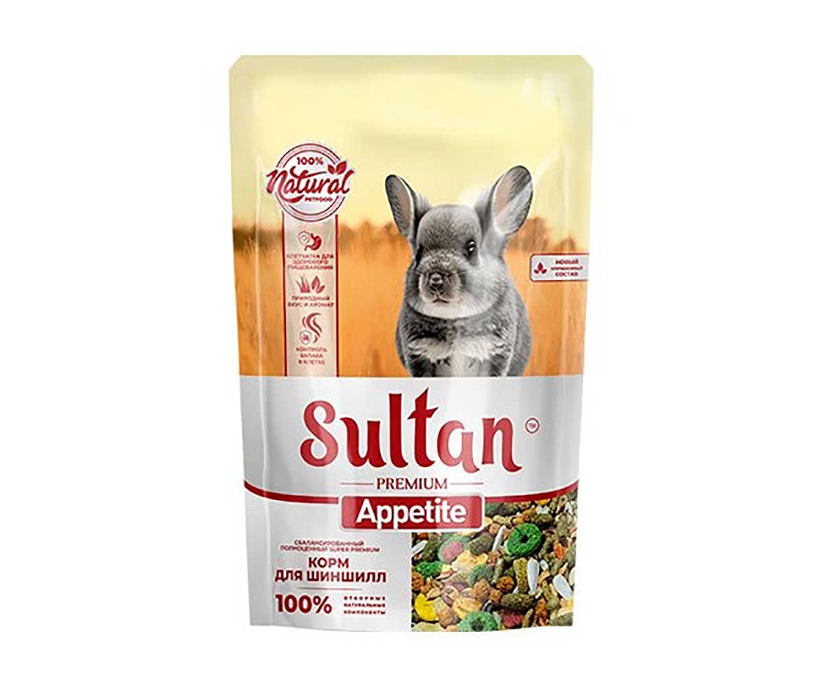 Корм Sultan (Султан) Appetite Для Шиншилл 700г (1*8)