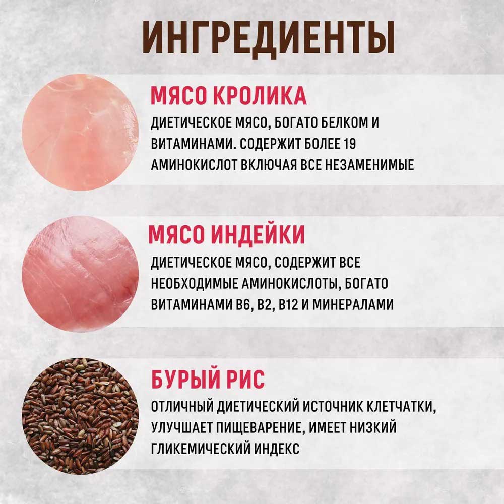 Сухой Корм Grandorf (Грэндорф) Cat Sterilised Rabbit&Turkey Для Стерилизованных Кошек Кролик и Индейка 400г 1232