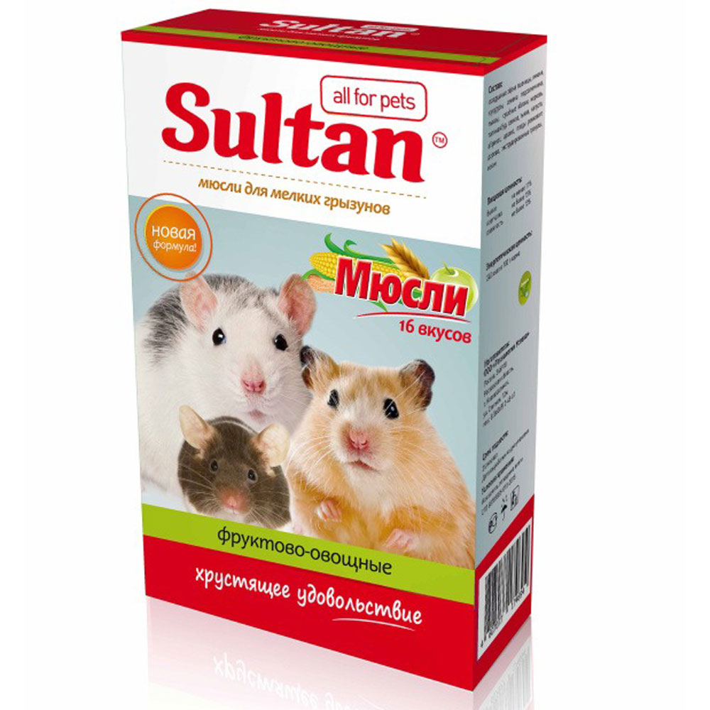 Sultan (Султан) Мюсли Для Мелких Грызунов 200г 4694