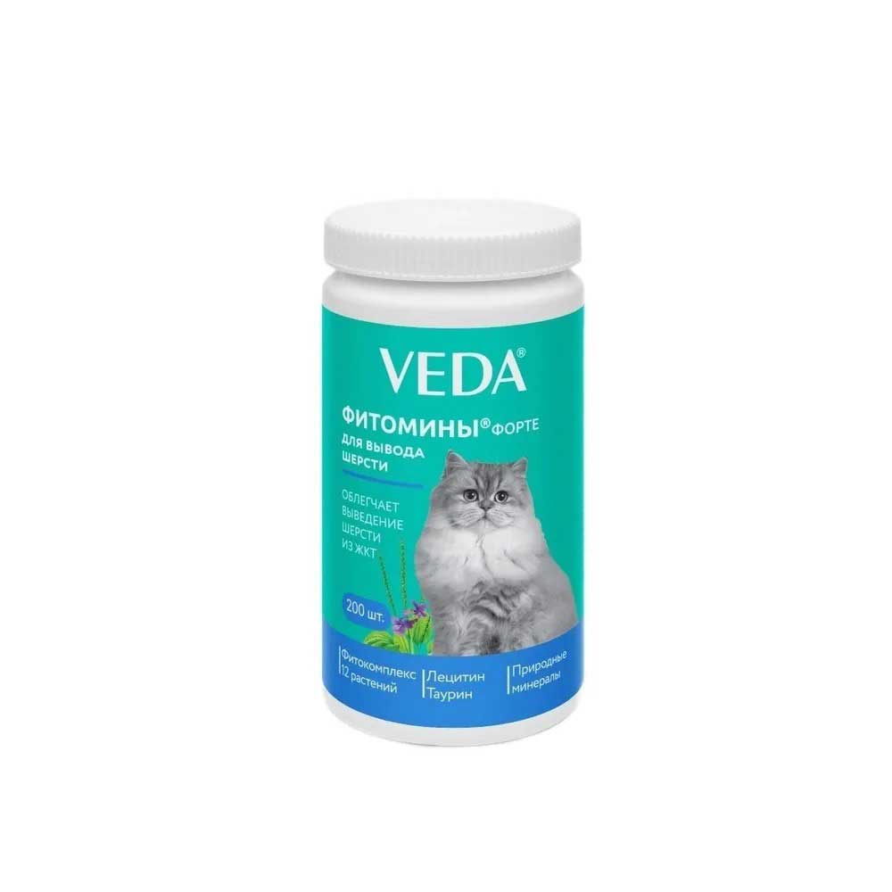 Veda (Веда) Фитомины Форте Для Вывода Шерсти Кошкам