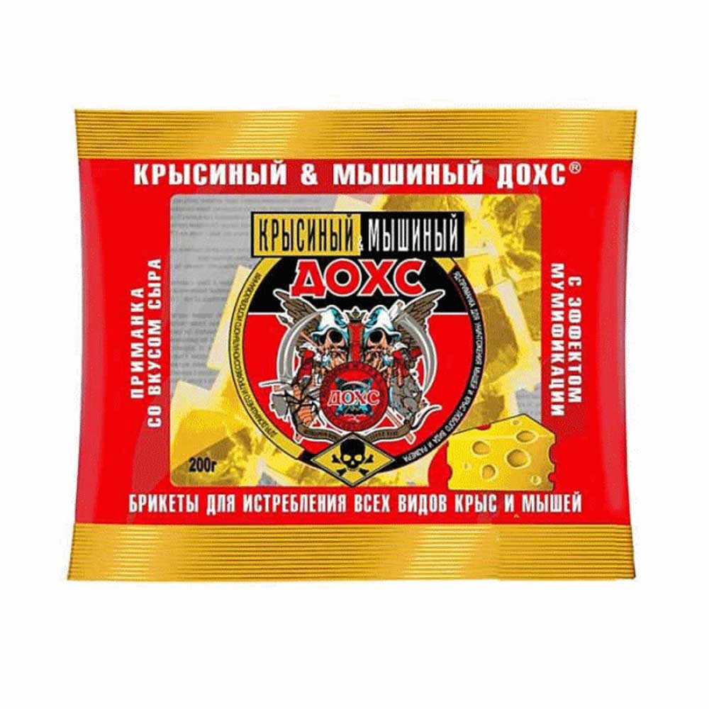 Дохс Мягкий Брикет Вкус Сыра Крысиный&Мышиный