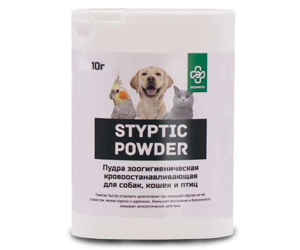 Styptic Powder (Сиптик Повдер) Пудра Кровоостанавливающая 10г Экохимтех