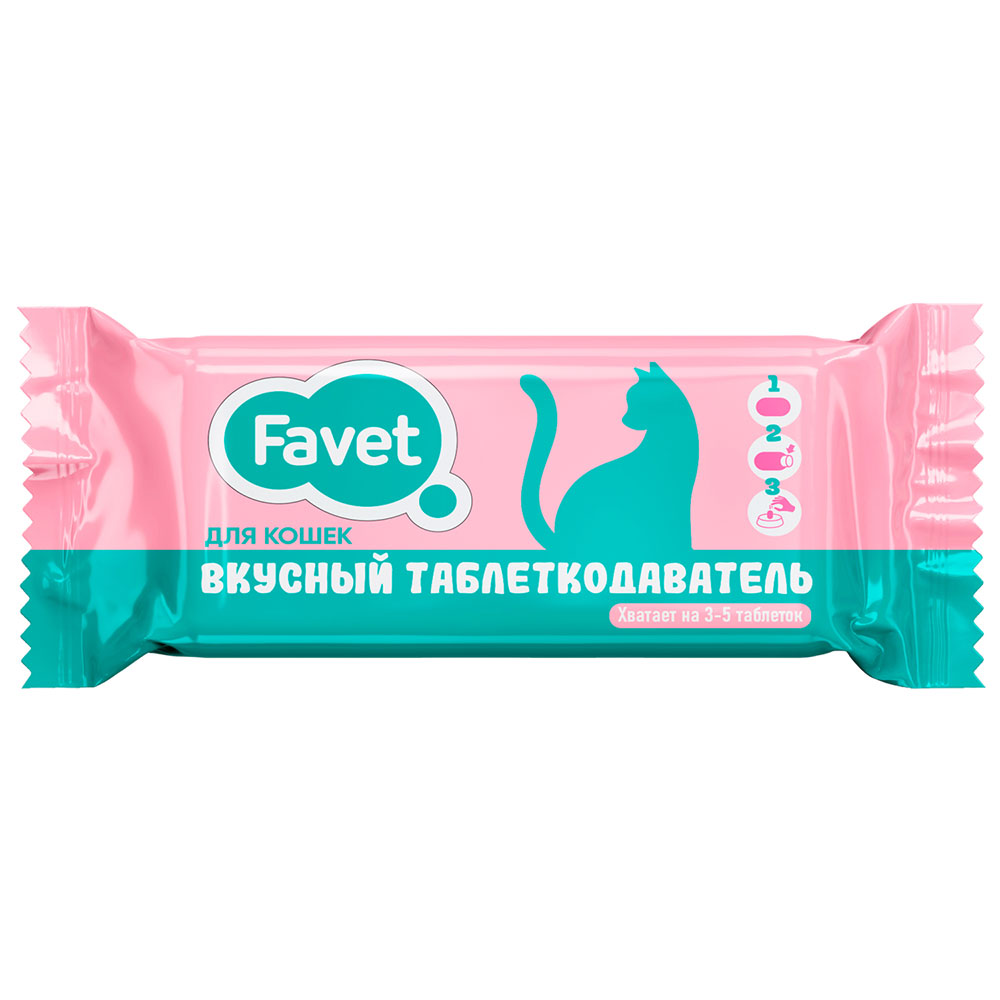 Таблеткодаватель Для Кошек Favet (Фавет) Вкусный (1*14)
