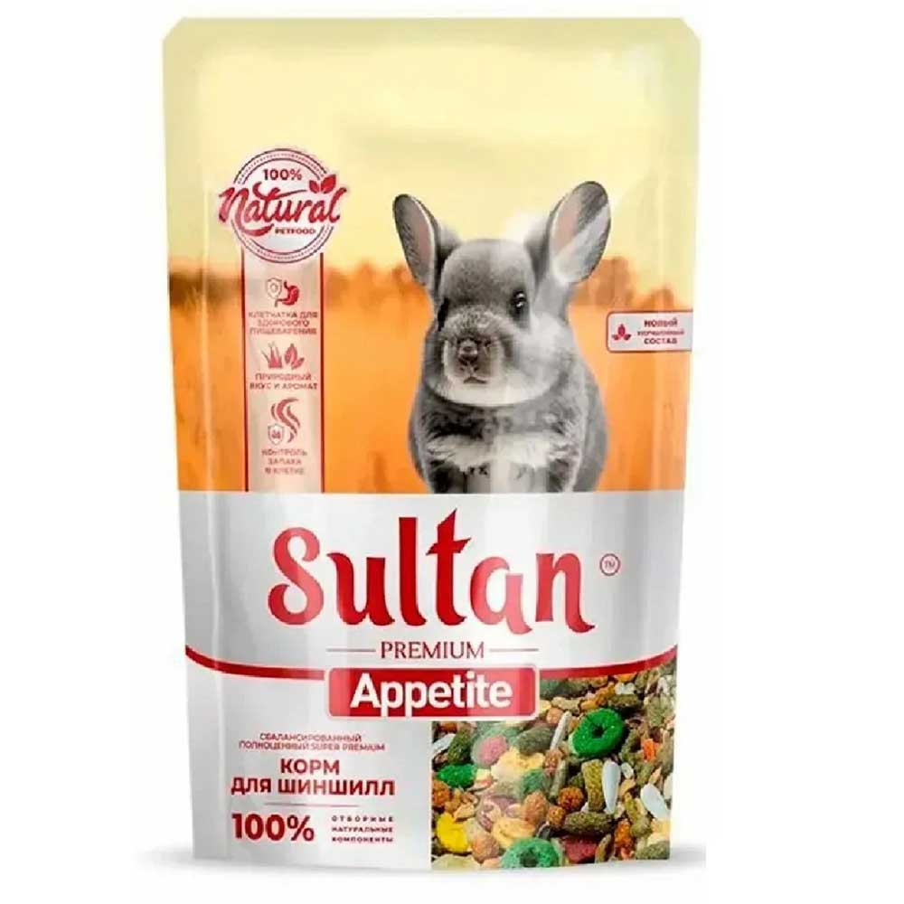 Корм Sultan (Султан) Premium Для Шиншилл Основной Рацион Новый 400г