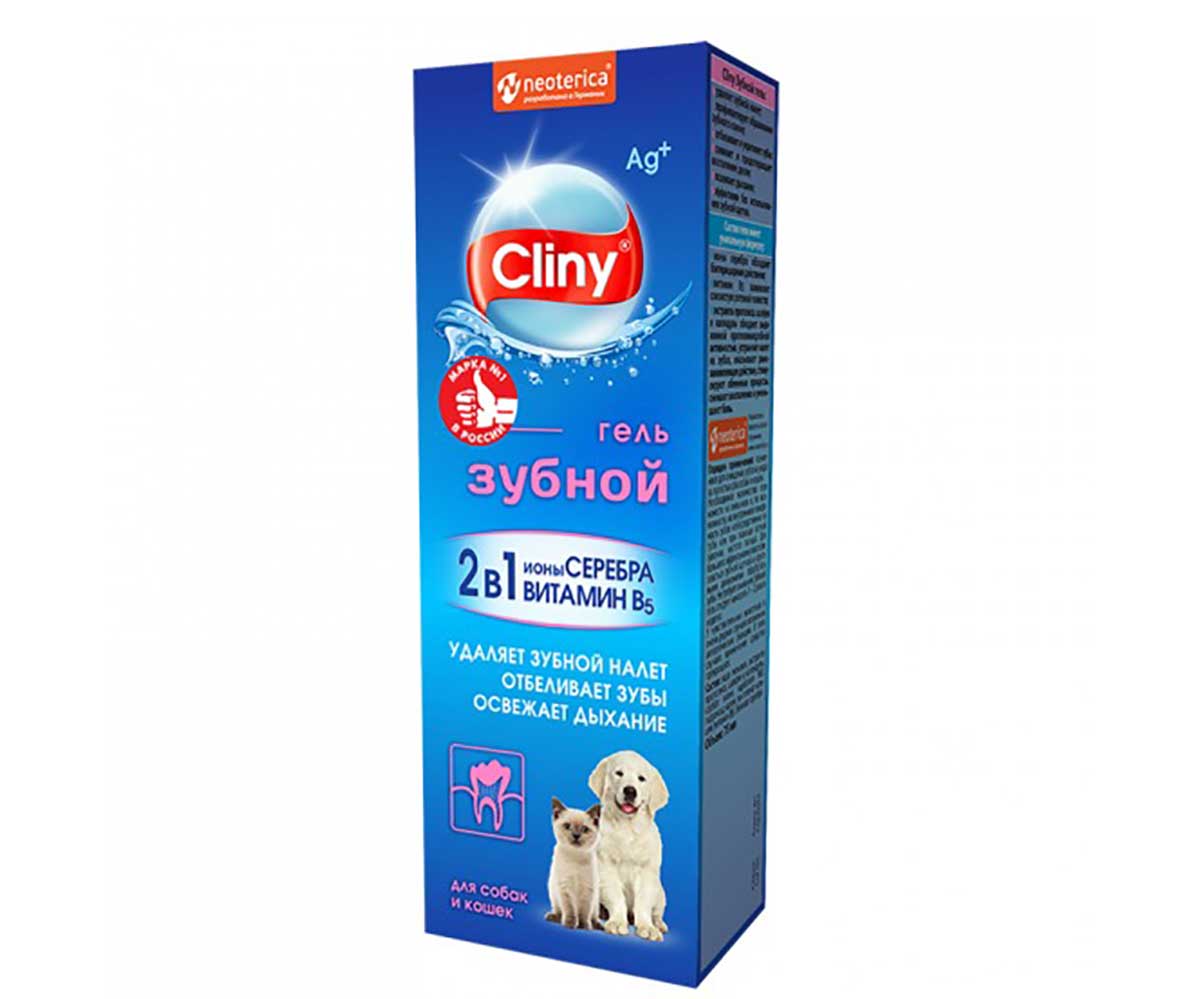 Гель Зубной Для Кошек и Собак Cliny (Клини) 75мл К104
