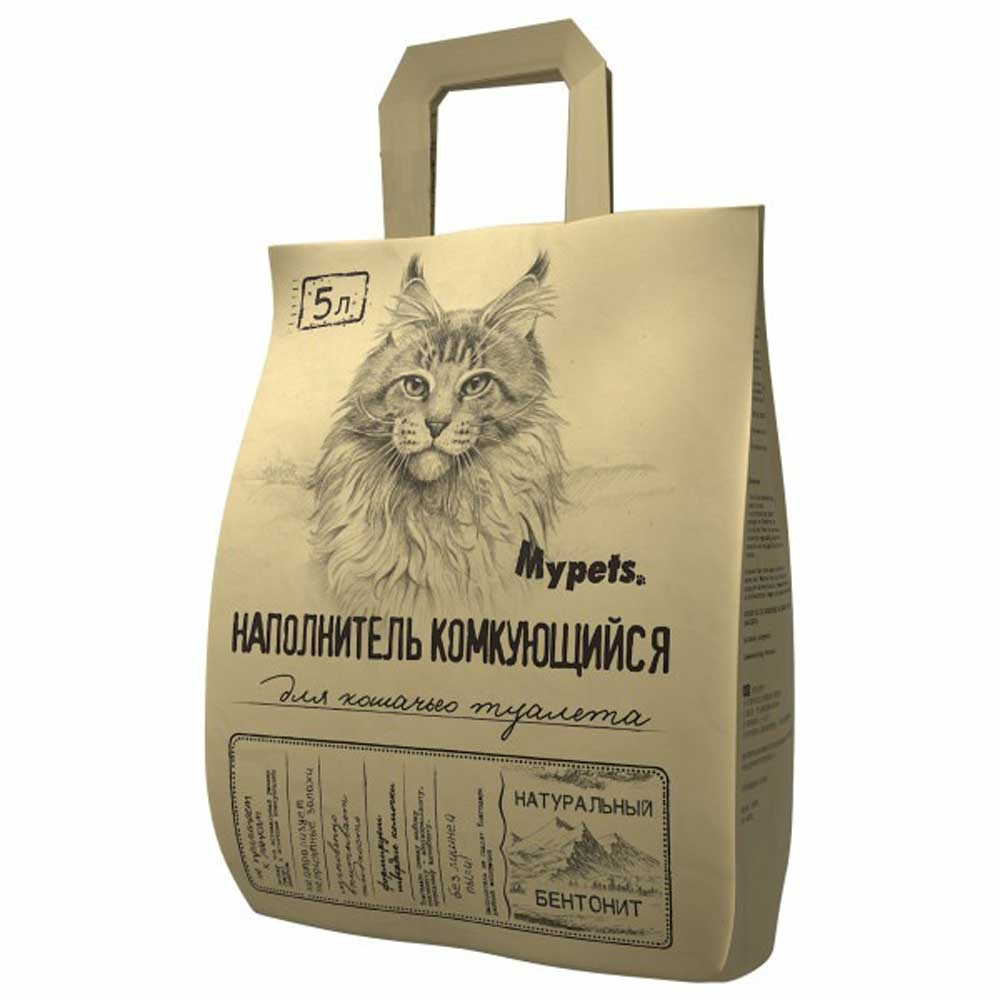 Наполнитель Комкующийся Mypets (Майпетс), 5 Л 17.032