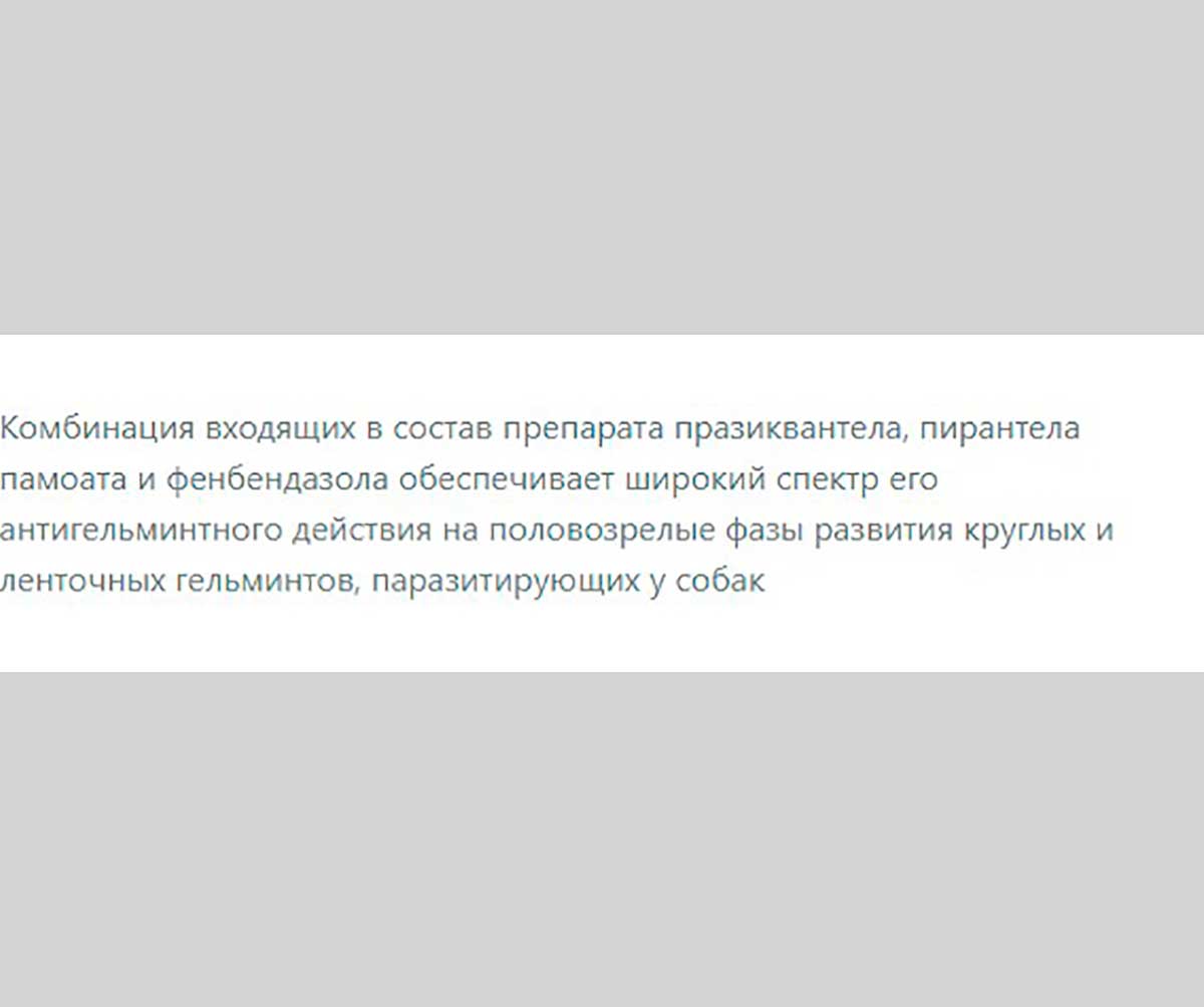 Празител Плюс Таблетки От Гельминтов Для Собак и Щенков Средних и Крупных Пород 6таб