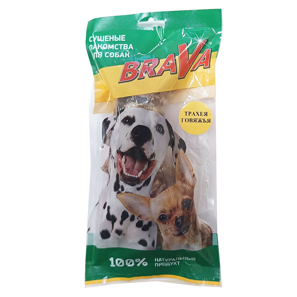 Лакомство Для Собак Brava (Брава) Трахея Говяжья 3шт 8см