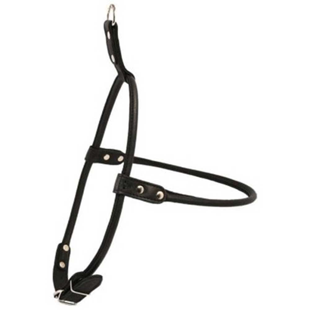 Шлея Круглая Collar (Коралл) Soft Для Длинношерстных Собак №1 (Шир. 10мм, С:52см, В:62-70см) Чёрная 818.46221