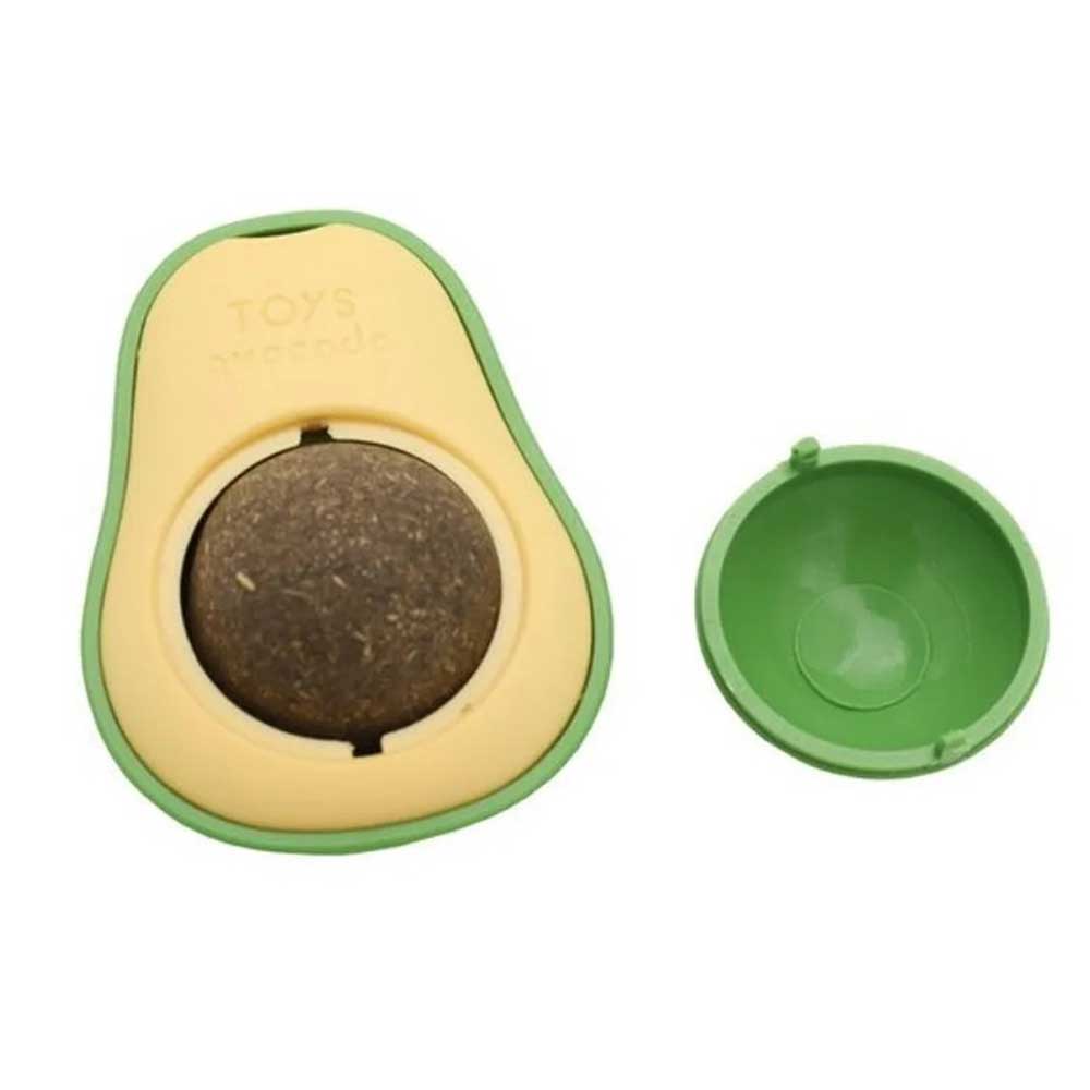 Игрушка Wogy (Воги) Для Кошек Авокадо с Вращающимся Мятным Шариком 10922-7535 5,7*4,2*3см