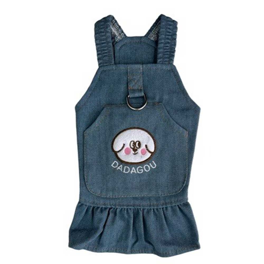 Сарафан-Шлея Pet Fashion (Пет Фешн) Для Собак Джинс L Серо-Голубой