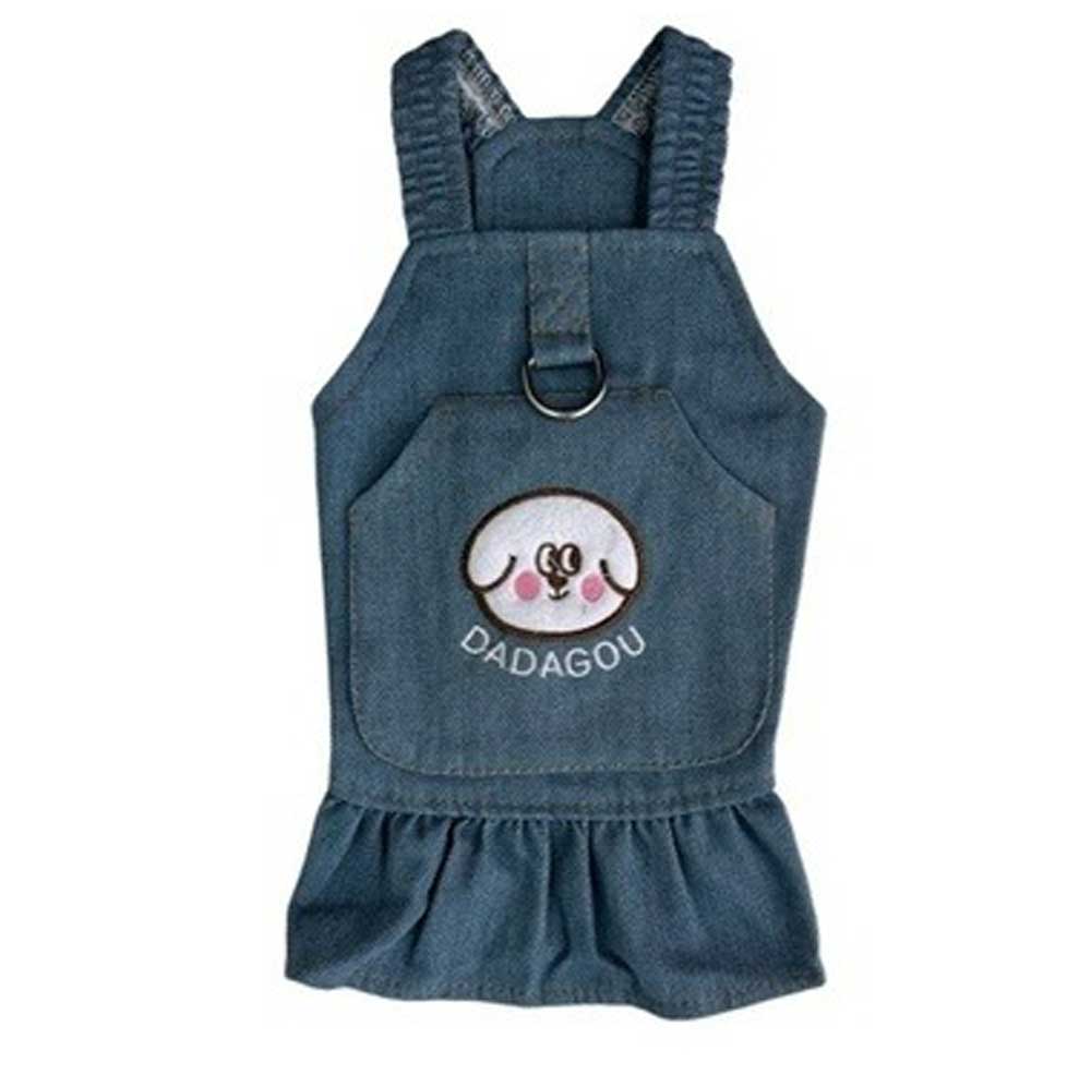 Сарафан-Шлея Pet Fashion (Пет Фешн) Для Собак Джинс S Серо-Голубой