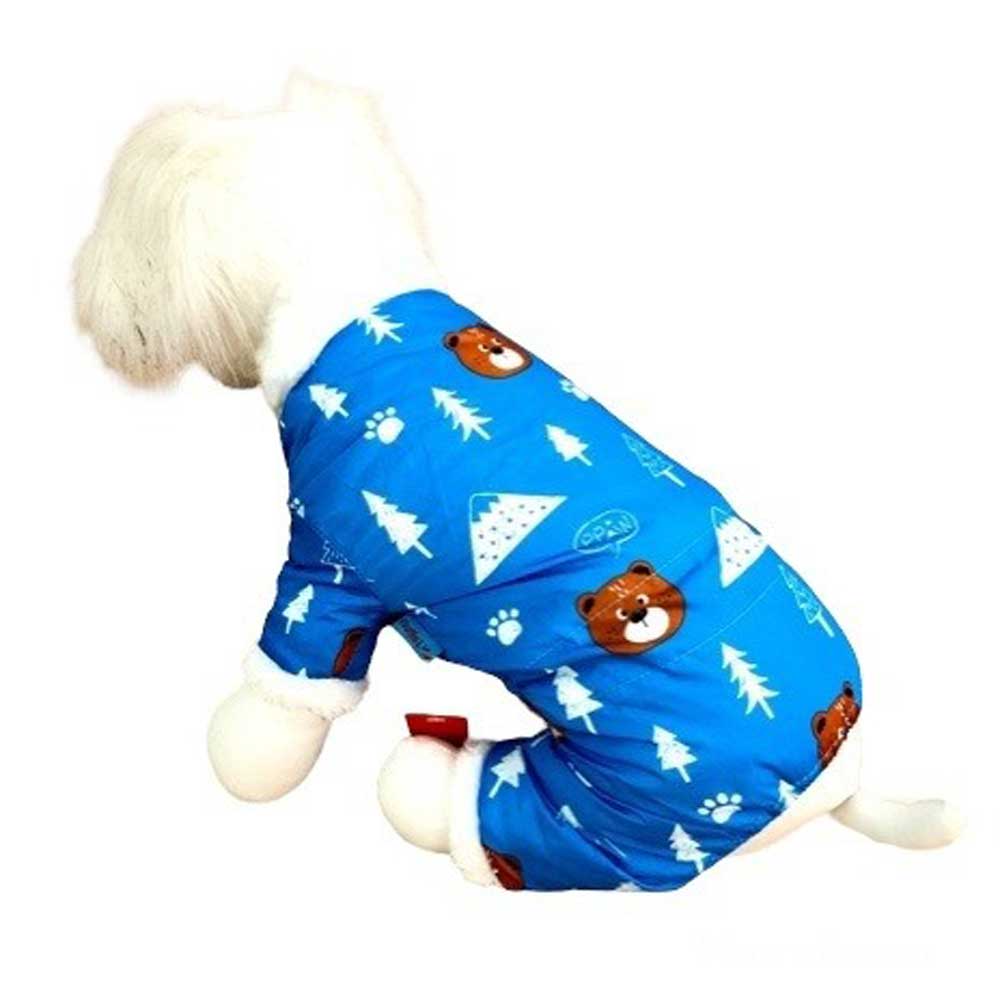 Парка Pet Fashion (Пет Фешн) Для Собак Медвежата Мех Голубой 28