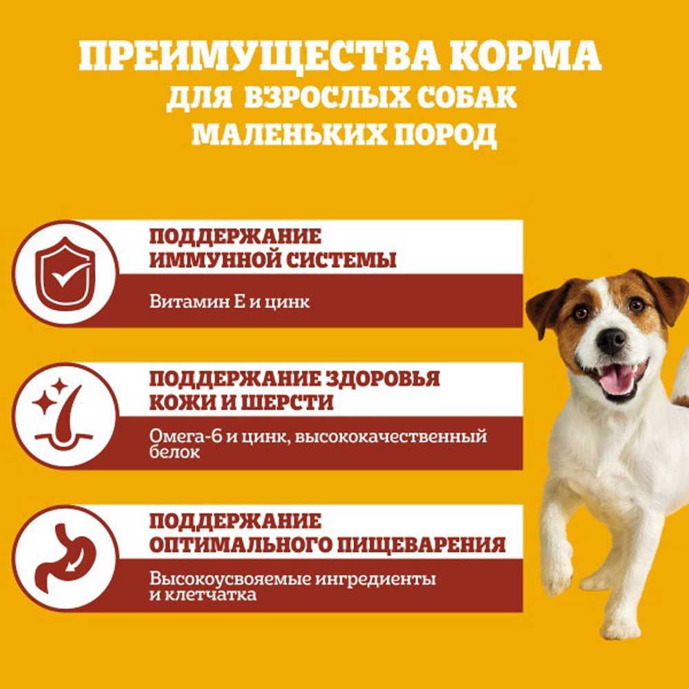 Сухой Корм Для Cобак Мелких Пород Pedigree (Педигри) Говядина 2кг