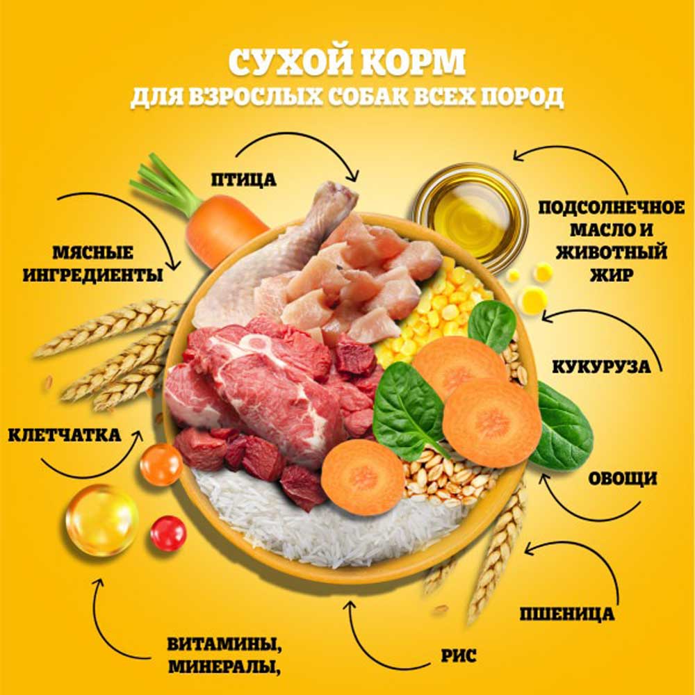 Сухой Корм Pedigree (Педигри) Для Cобак Говядина 2кг