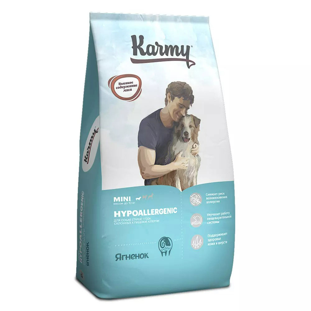 Сухой Корм Karmy (Карми) Hypoallergenic Mini Для Собак Мелких Пород Гипоаллергенный Ягненок Н 10кг