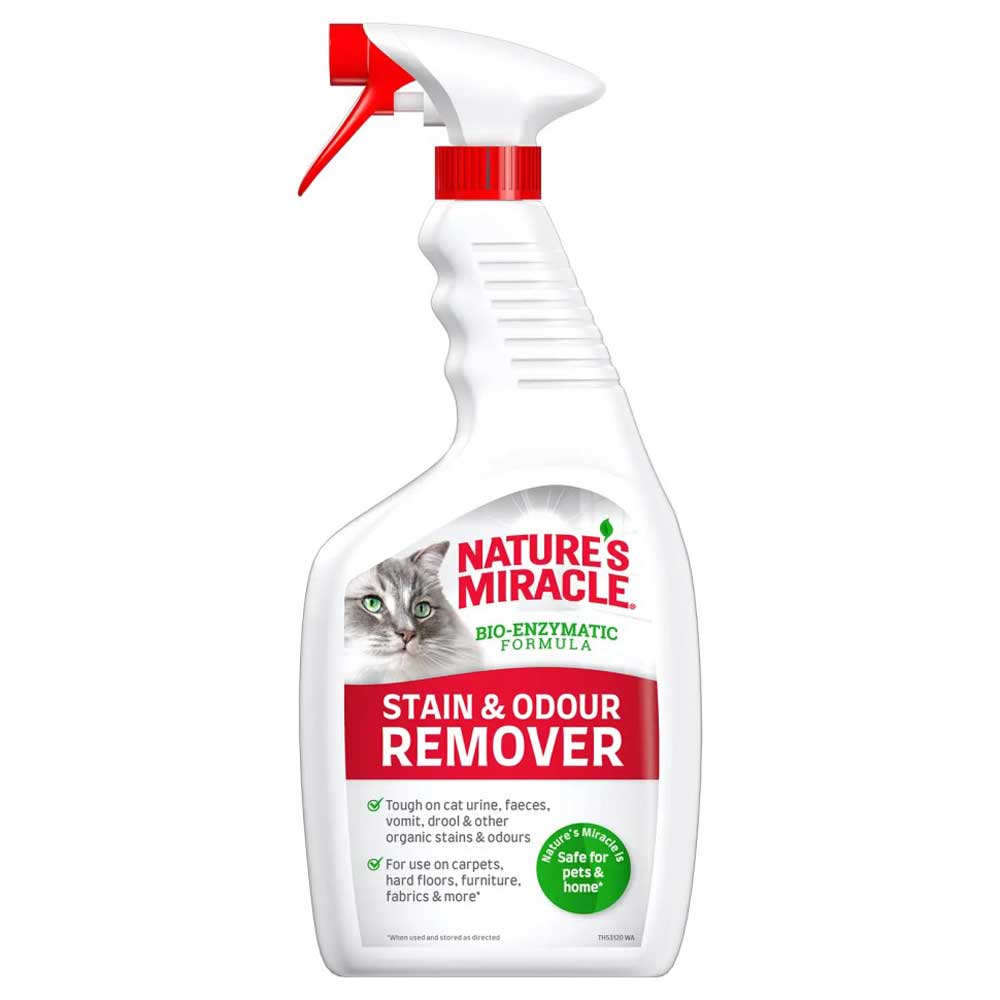 Уничтожитель Пятен и Запахов NatureS Miracle (Натурес Миракл) Для Кошек Универсальный Спрей 709мл