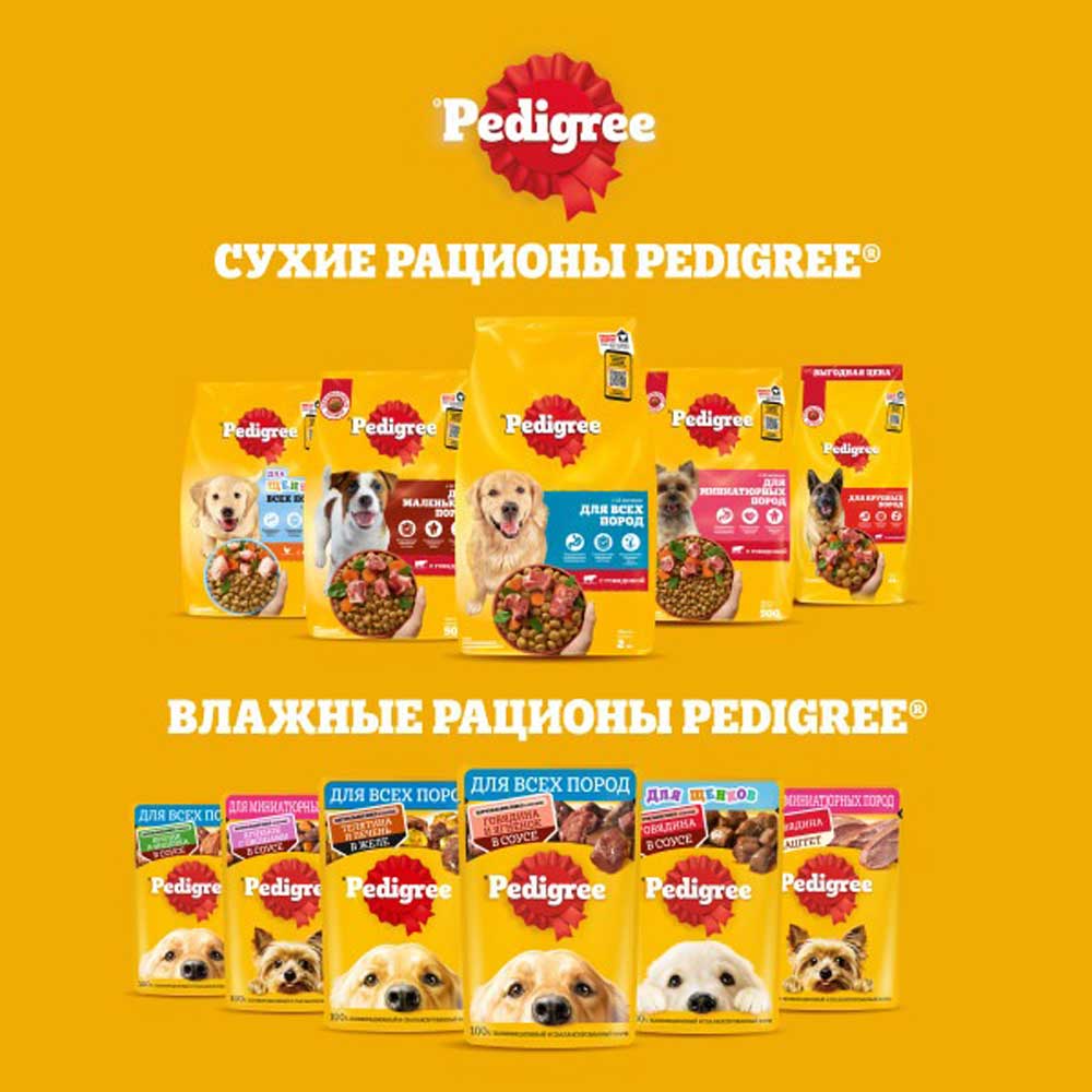 Сухой Корм Pedigree (Педигри) Для Cобак Миниатюрных Пород Говядина 500г
