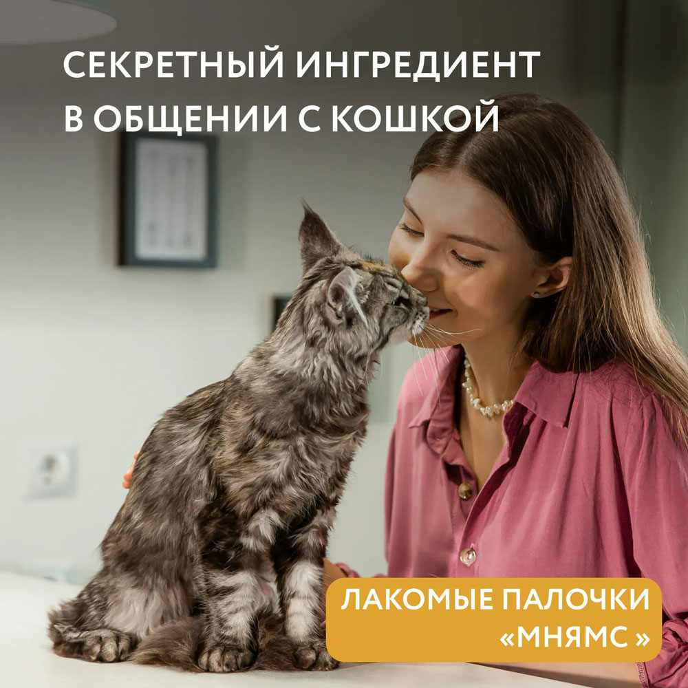 Лакомство Для Котят Мнямс 5г*3 Лакомые Палочки Из Индейки