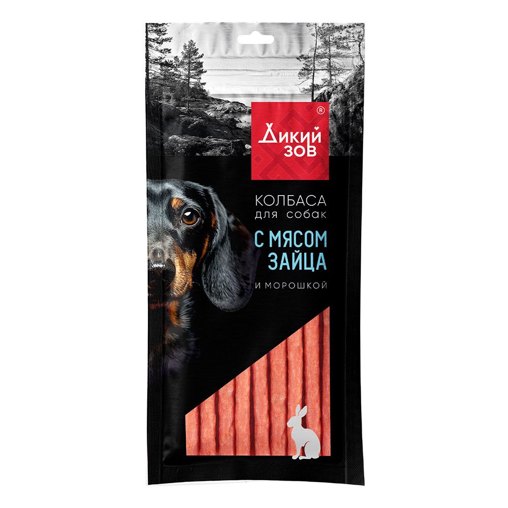 Лакомство Для Собак Titbit (Титбит) Колбаса С Мясом Зайца И Морошкой Дикий Зов 85г 027752