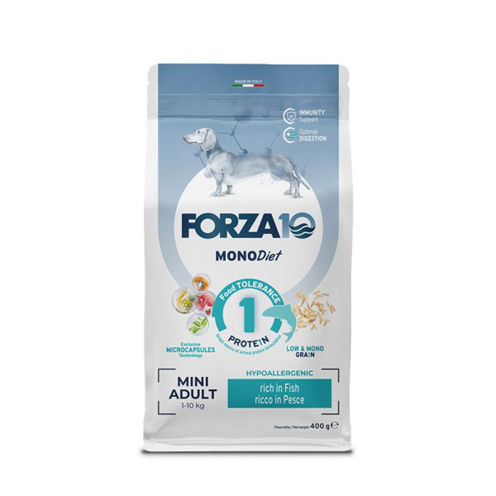 Сухой Корм Forza (Форза) 10 Dog Mini Monodiet Low Grain Для Собак Мелких Пород При Аллергии Рыба 400г 11700