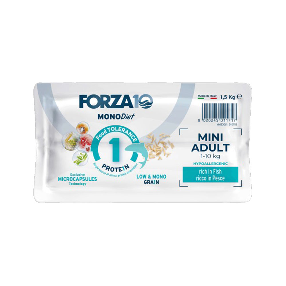 Сухой Корм Forza (Форза) 10 Dog Mini Monodiet Low Grain Для Собак Мелких Пород При Аллергии Рыба 1,5кг 11717