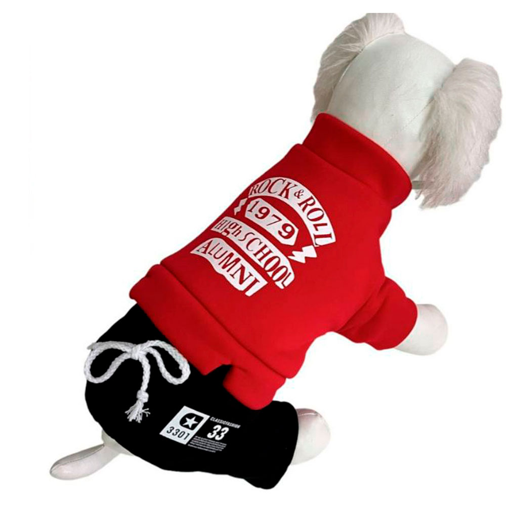 Комбинезон Pet Fashion (Пет Фешн) Для Собак Rock Roll Р Xl Трикотаж Мех Красный