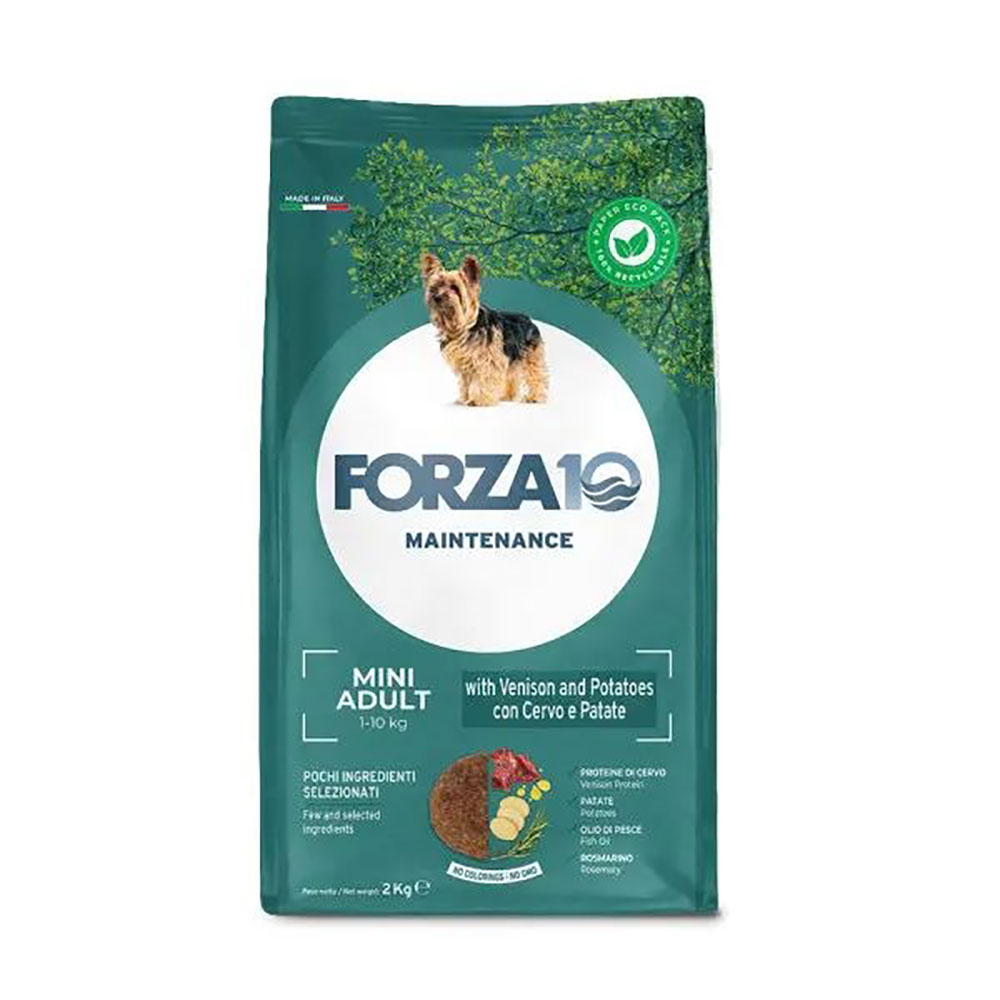 Сухой Корм Forza 10 (Форза 10) Для Собак Мелких Пород Оленина и Картофель Dog Maintenance Adult Mini 2кг 01180