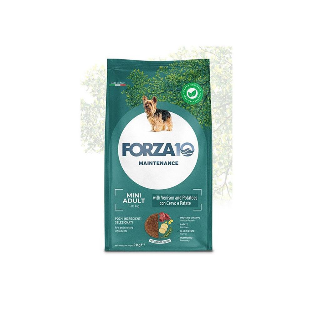 Сухой Корм Forza 10 (Форза 10) Для Собак Мелких Пород Оленина и Картофель Dog Maintenance Adult Mini 2кг 01180