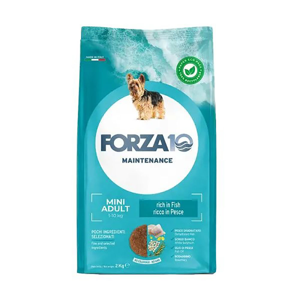 Сухой Корм Forza 10 (Форза 10) Для Собак Мелких Пород Рыба Dog Maintenance Aduit Mini 2кг 08334