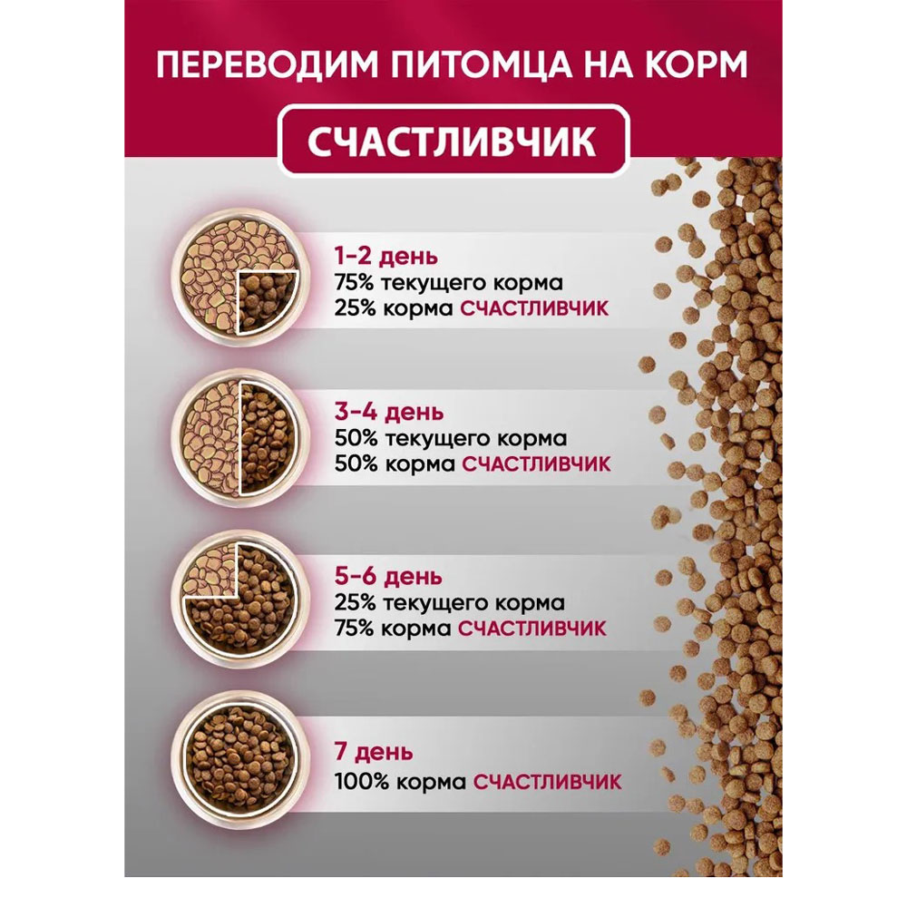 Сухой Корм Счастливчик Для Кошек Утка 400г 5691