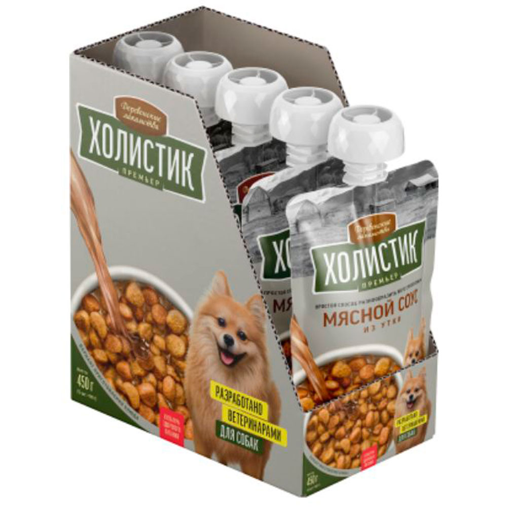 Лакомство Для Собак Деревенские Лакомства Холистик для Собак Мясной Соус Из Утки Премьер 90г 76051356