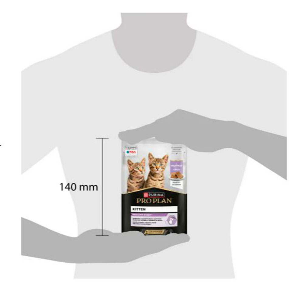 Влажный Корм Pro Plan (Проплан) Kitten Healthy Start для Котят Индейка Паштет 75г