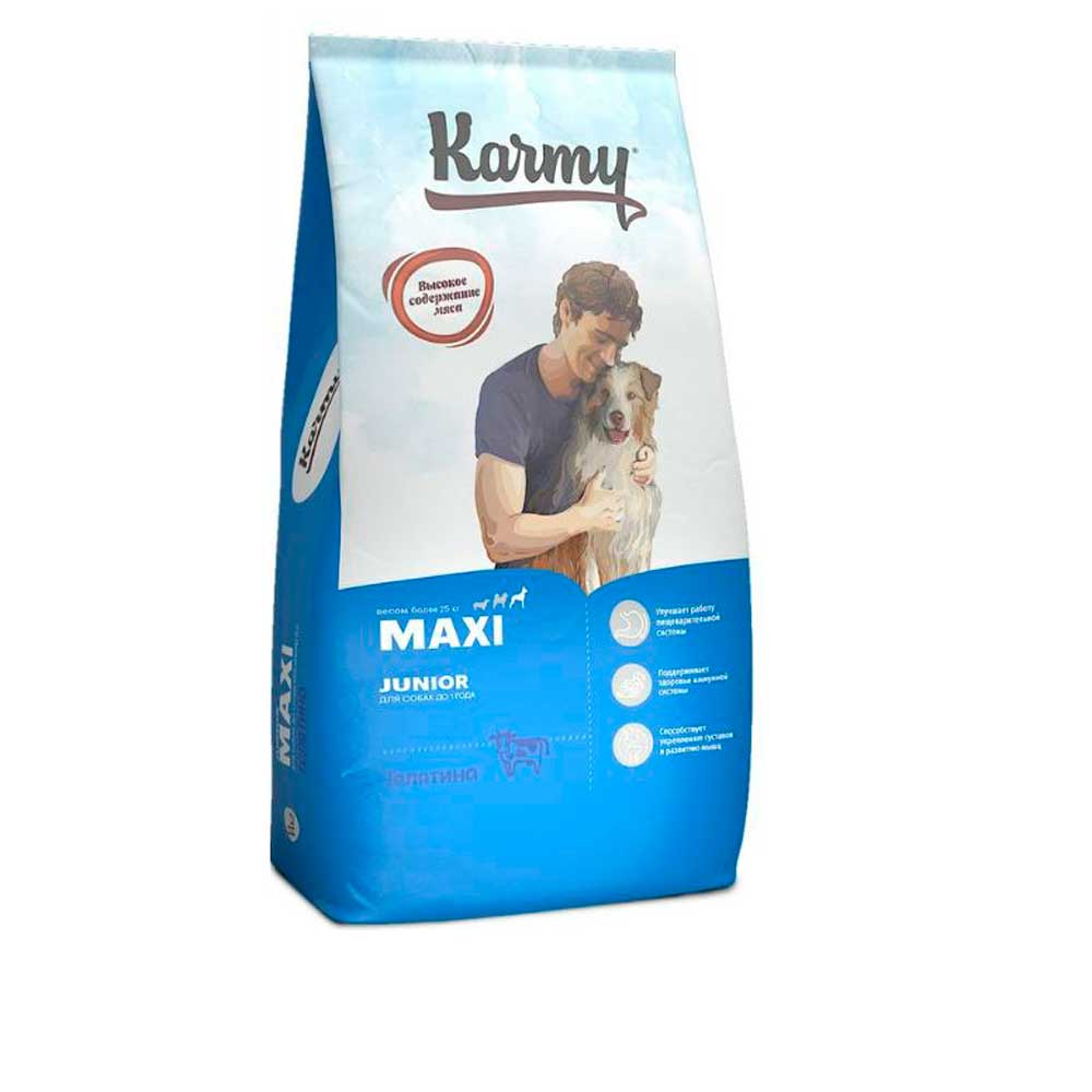 Сухой Корм Karmy (Карми) Giant Puppy & Junior для Щенков Гигантских и Крупных Пород Телятина 14кг