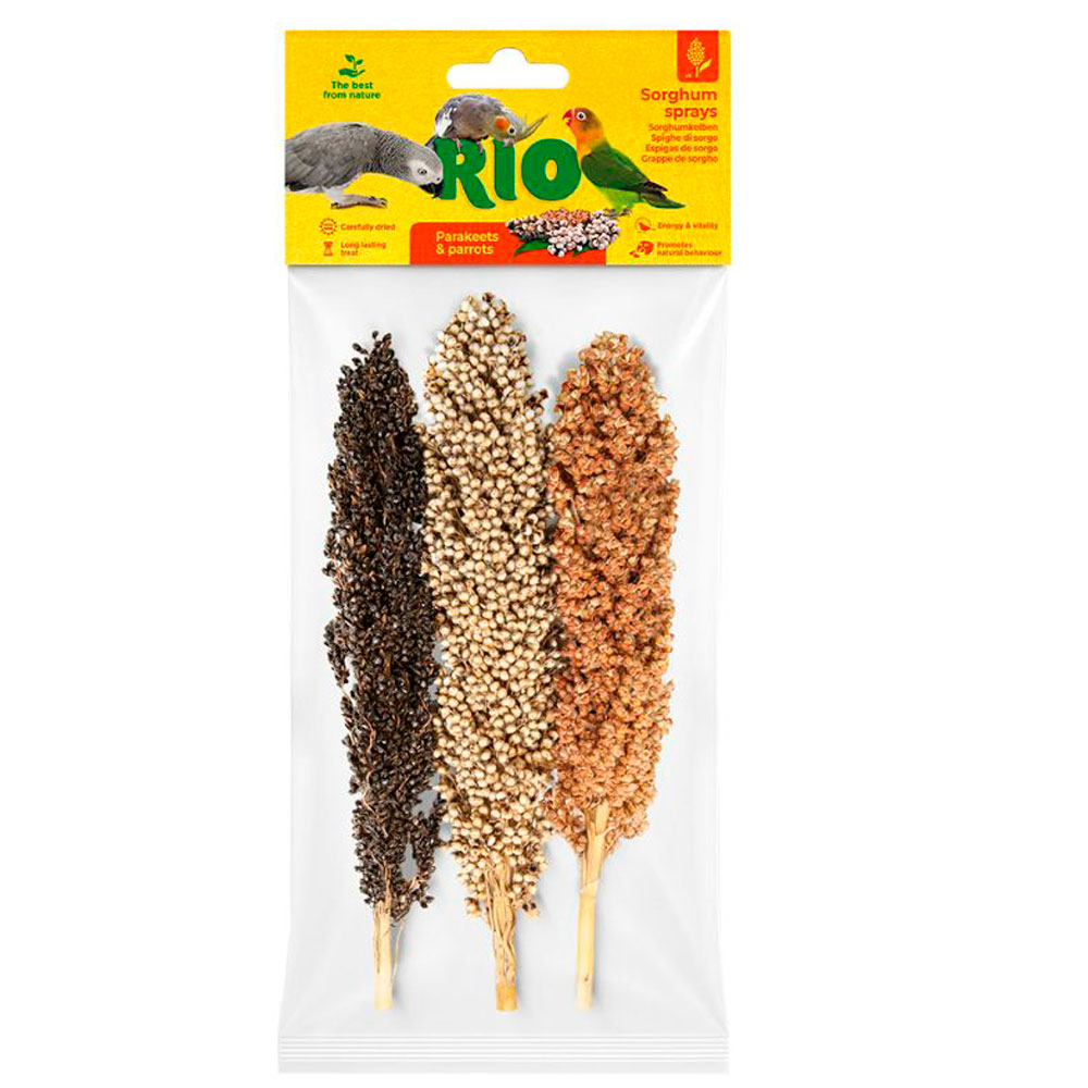 Лакомство Rio (Рио) Для Средних и Крупных Попугаев Сорго в Колосьях 3шт